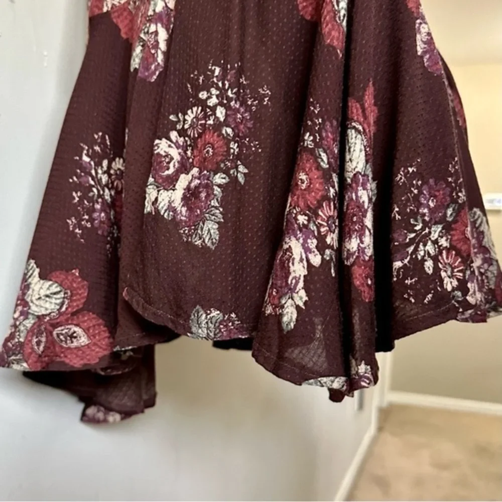 EUC Free People Intimately Free Dobby Dot Flounce Hem Slip Dress XS - Picture 11 of 13